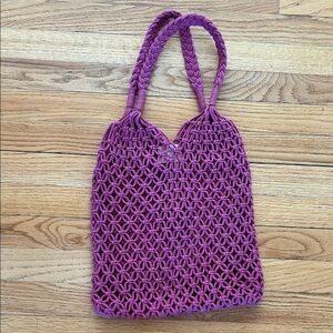 Electric & Rose crochet purse! NWOT